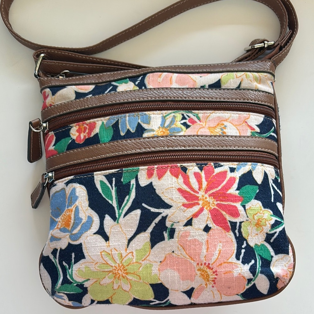 Croft & Barrow Cross Body Bag Floral